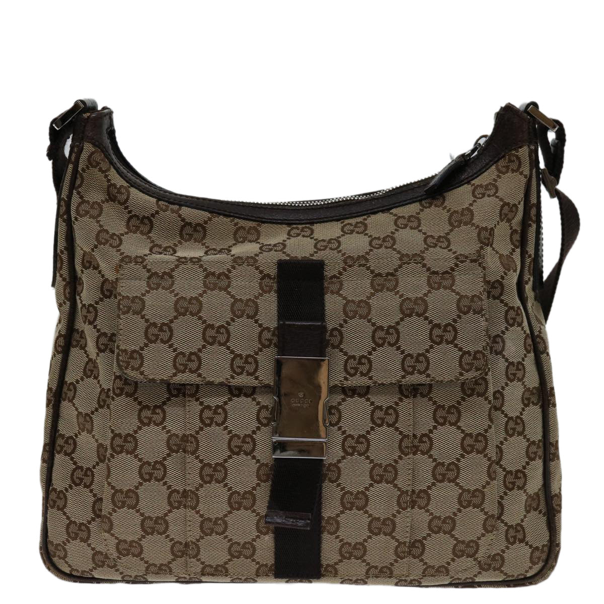 Gucci Gg Canvas Brown Canvas Shoulder Bag (Authentic Pre-Loved)