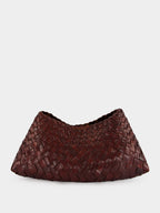 Comporta Bruciato Woven Leather Clutch