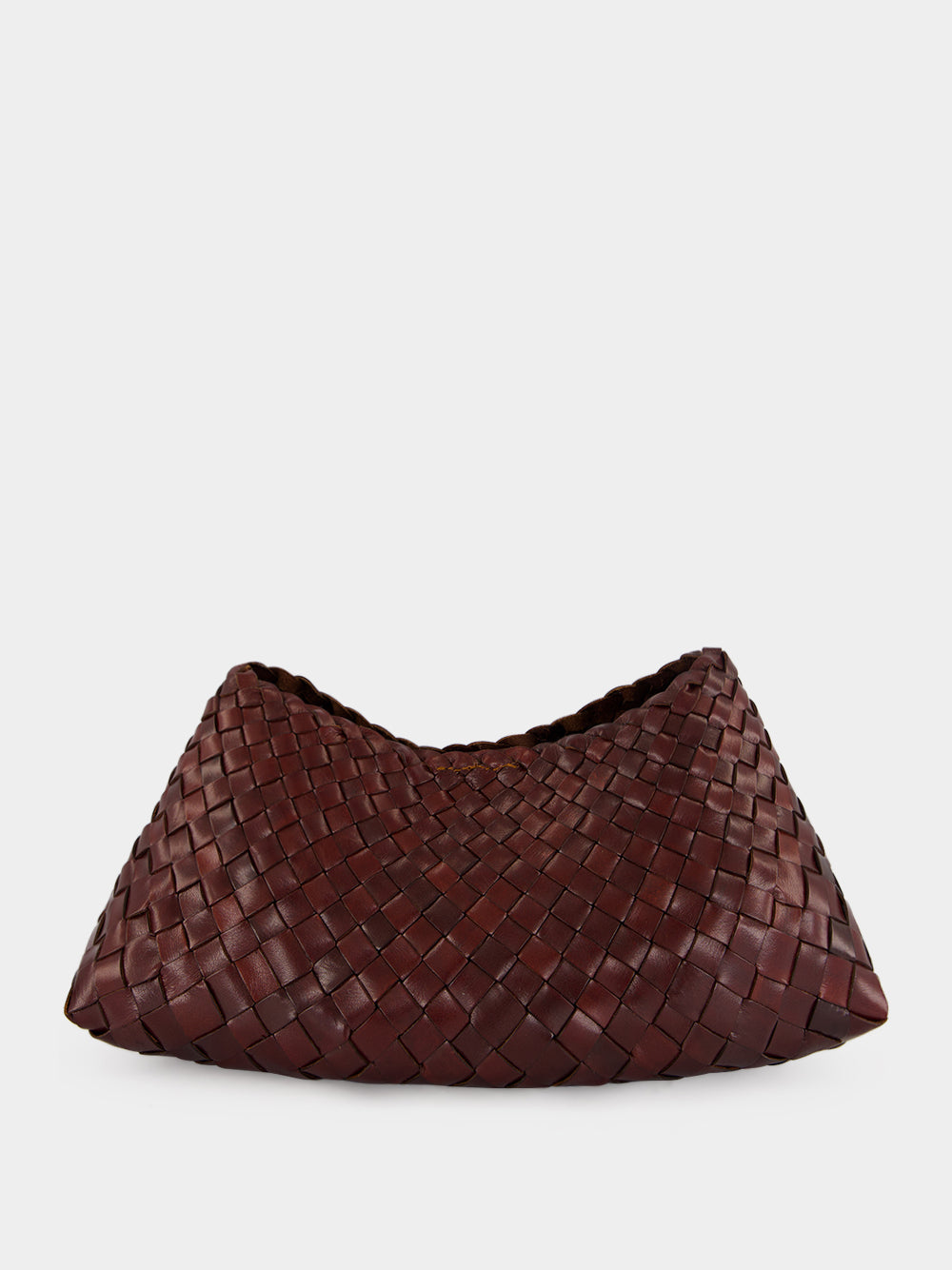 Comporta Bruciato Woven Leather Clutch