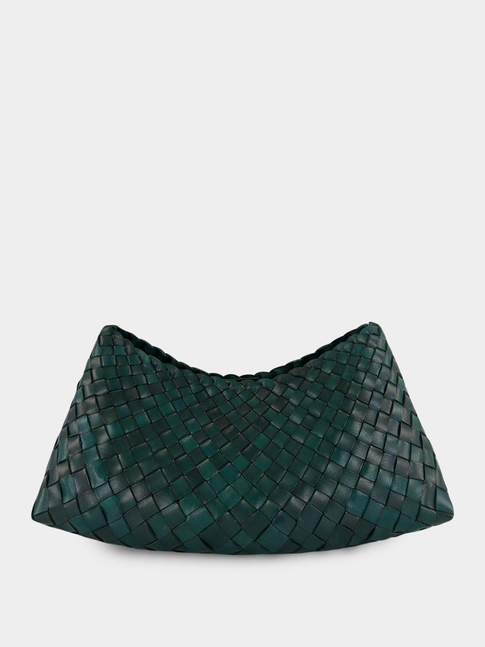 Comporta Forest Woven Leather Clutch