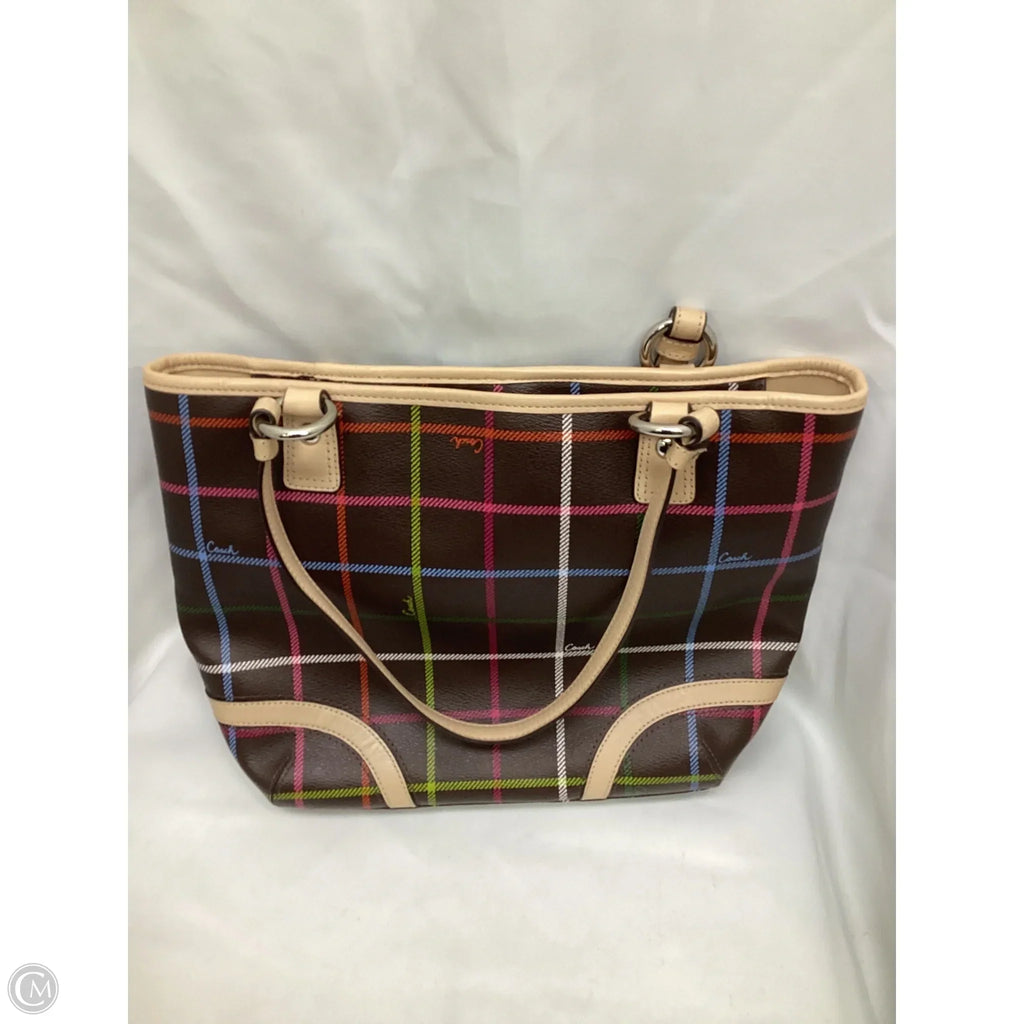 Tote Designer By Coach, Size: Medium