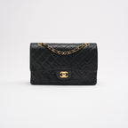Chanel Vintage Black Classic Double Flap Bag 1991