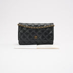 Chanel Black Classic Wallet on Chain (WOC) Caviar 2018