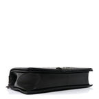 Lambskin Quilted Large Boy Flap Black