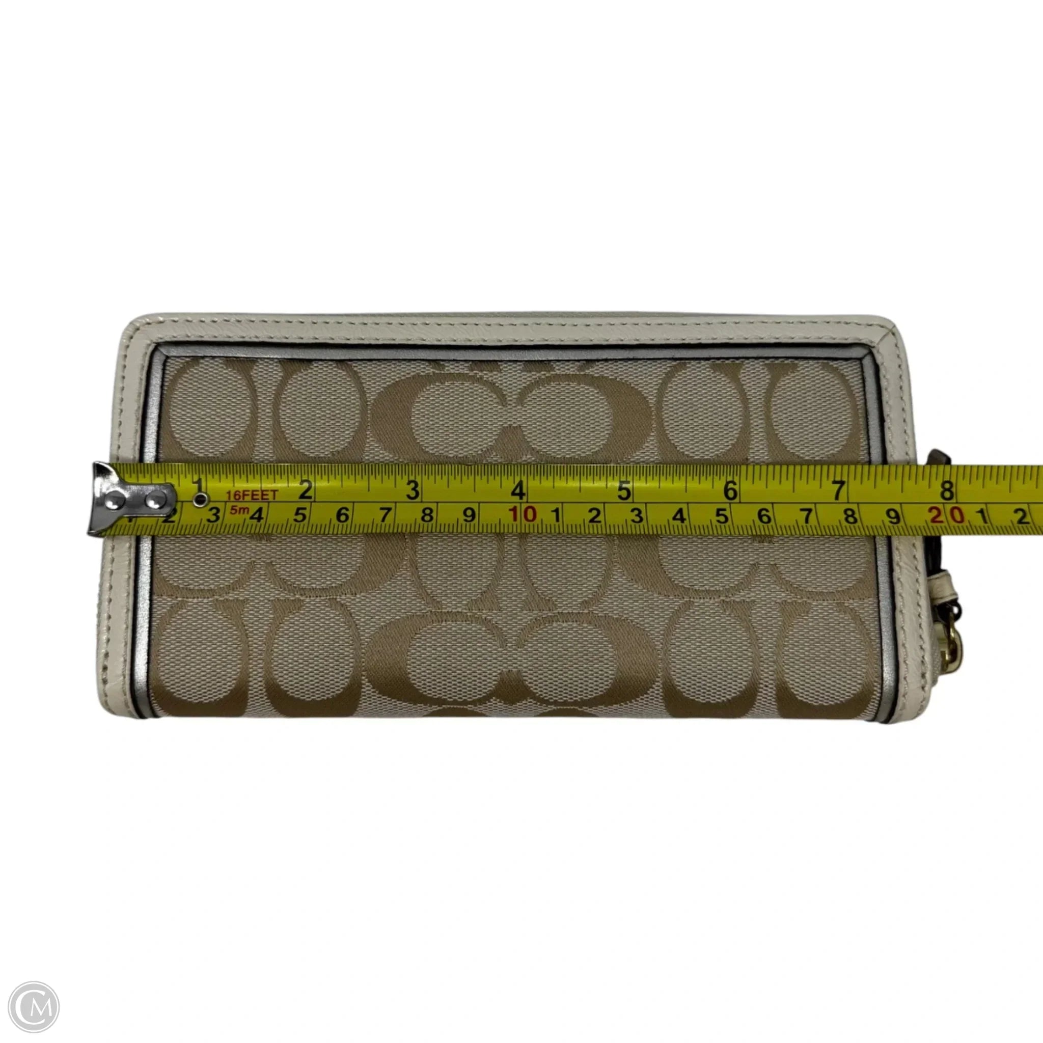 Jacquard Patent Trim Wallet Designer By Coach, Size: Large