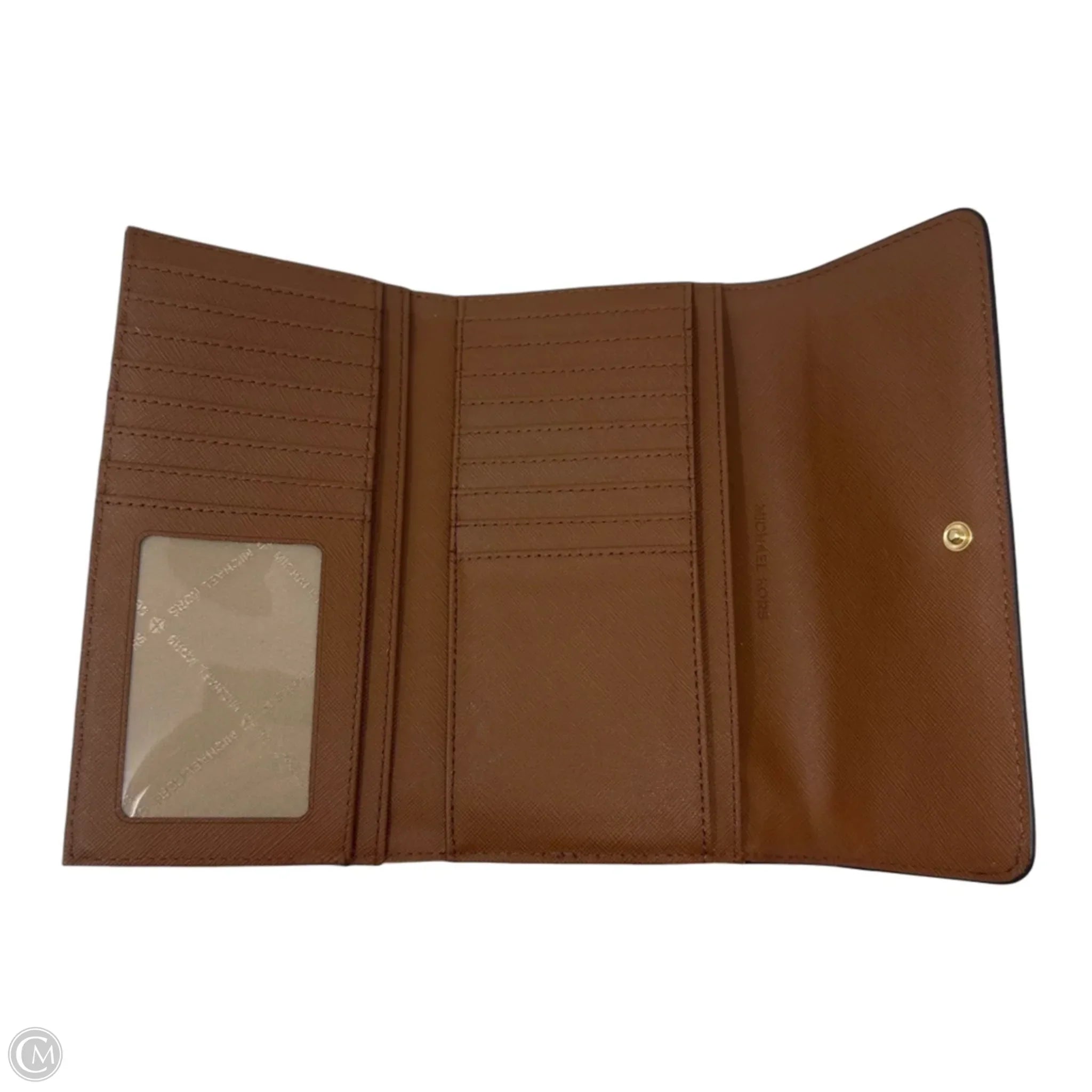 Trifold Snap Wallet Designer By Michael Kors, Size: Large