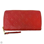 AS IS Monogram Empreinte Zippy Wallet Luxury Designer By Louis Vuitton, Size: Large