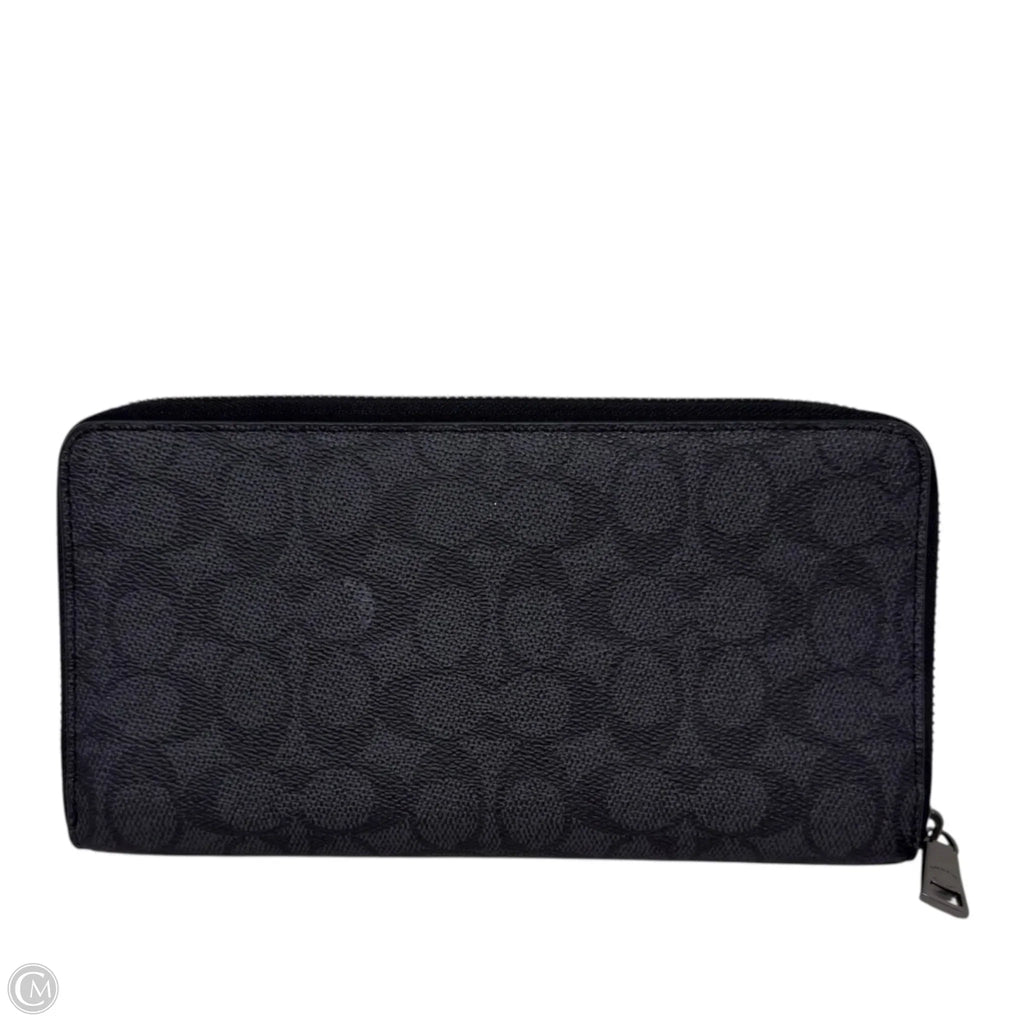 Men's Document Wallet In Signature Canvas Designer By Coach, Size: Large