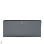 Crossgrain Slim Wallet In Granite Designer By Coach, Size: Large
