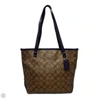 Signature Tote Designer By Coach, Size: Medium