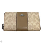 Stripe Long Zip Around Wallet Designer By Coach, Size: Large