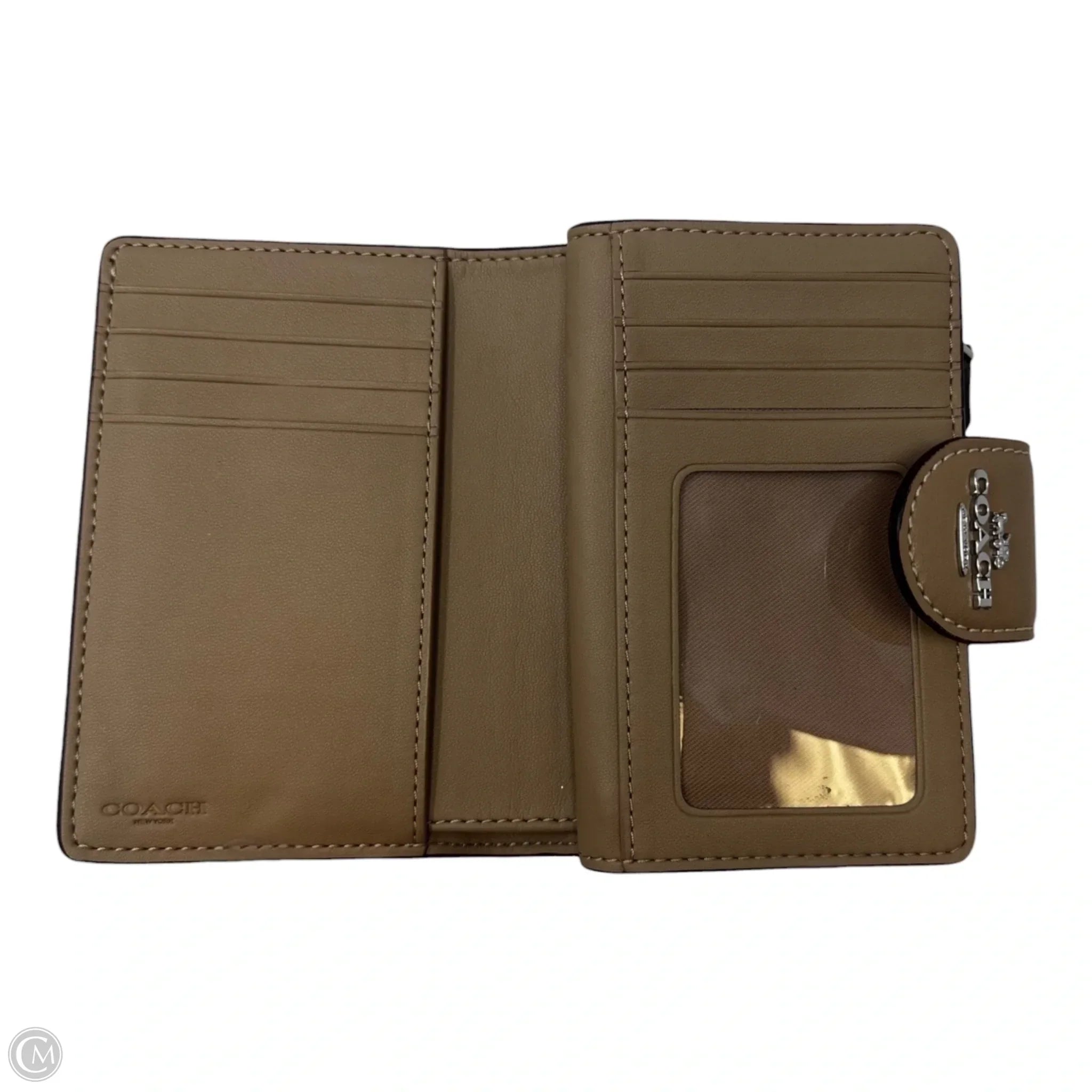 Corner Zip Wallet Designer By Coach, Size: Medium
