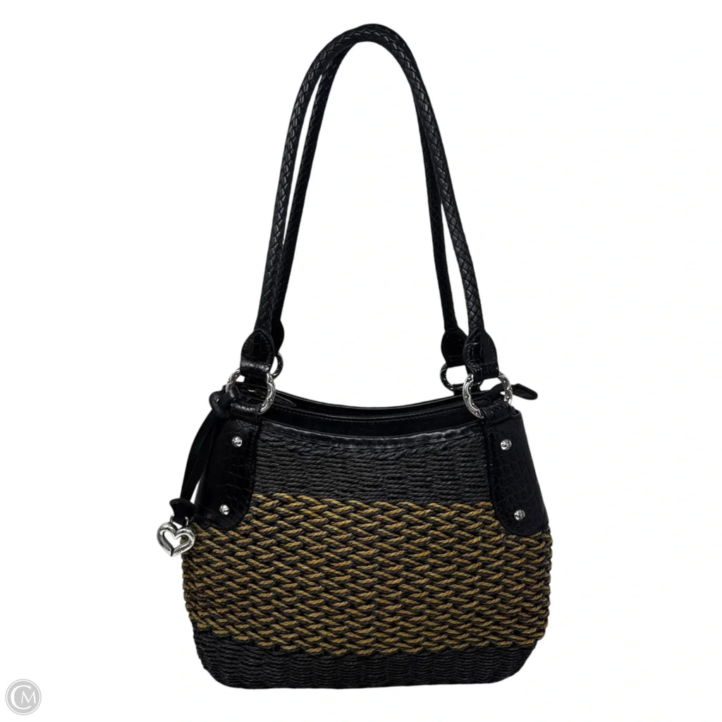 Woven Shoulder Handbag By Brighton, Size: Medium