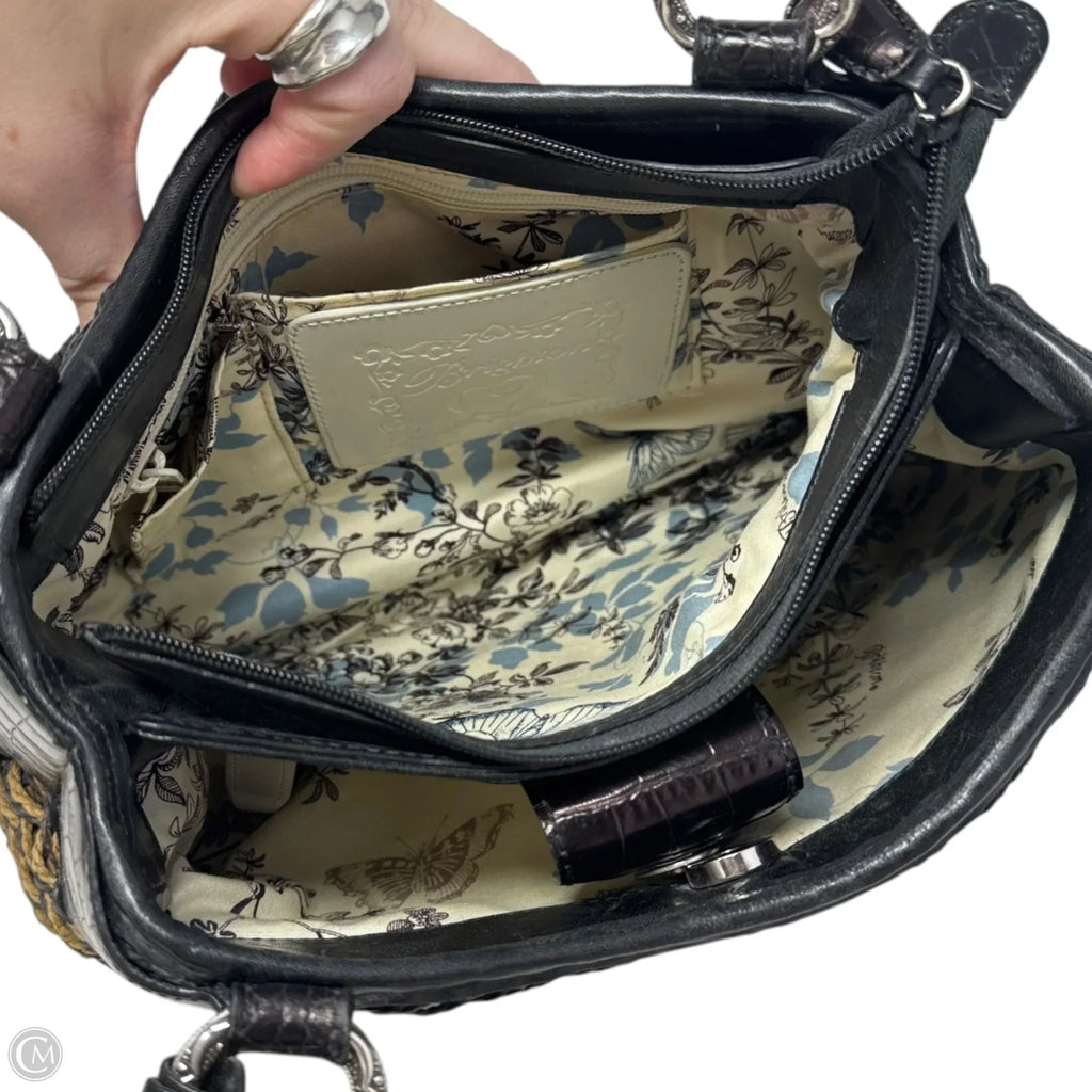 Woven Shoulder Handbag By Brighton, Size: Medium