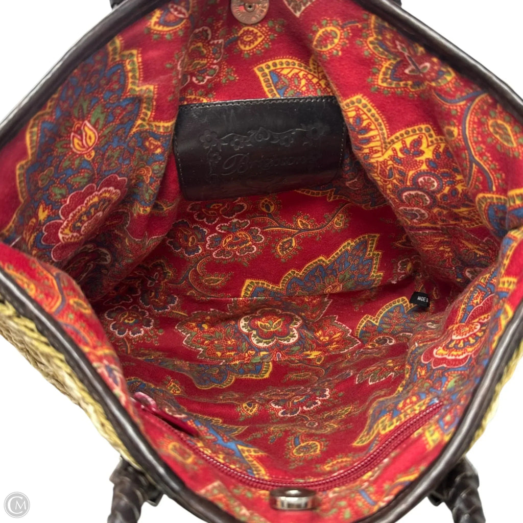 Woven Handbag By Brighton, Size: Medium