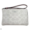 Corner Zip Wristlet Designer By Coach, Size: Small