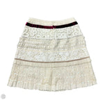 Skirt Luxury Designer By Louis Vuitton In Cream, Size: 2