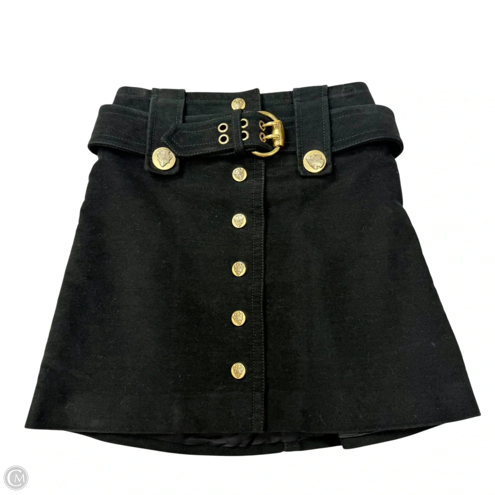 Skirt Luxury Designer By Gucci In Black, Size: 2