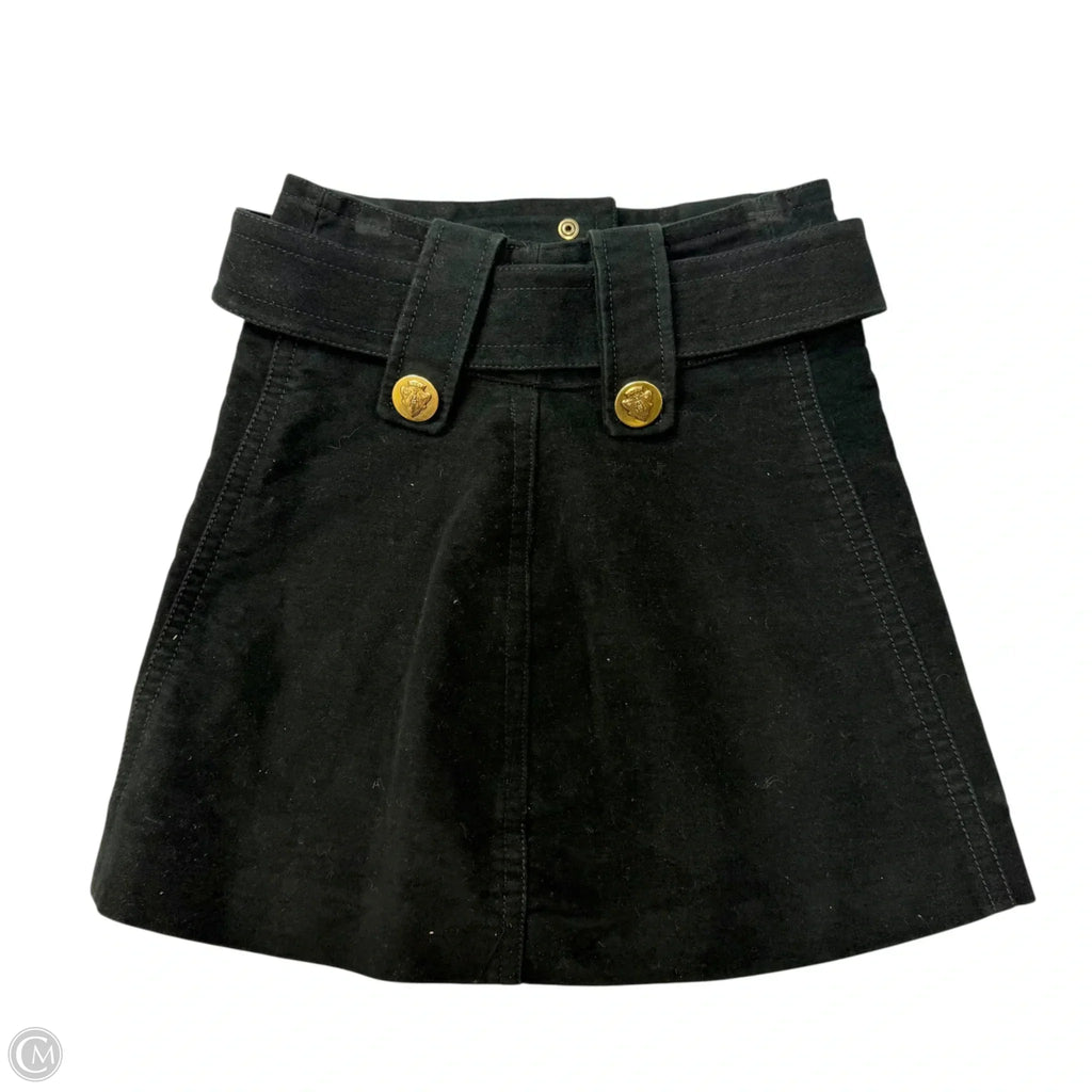 Skirt Luxury Designer By Gucci In Black, Size: 2