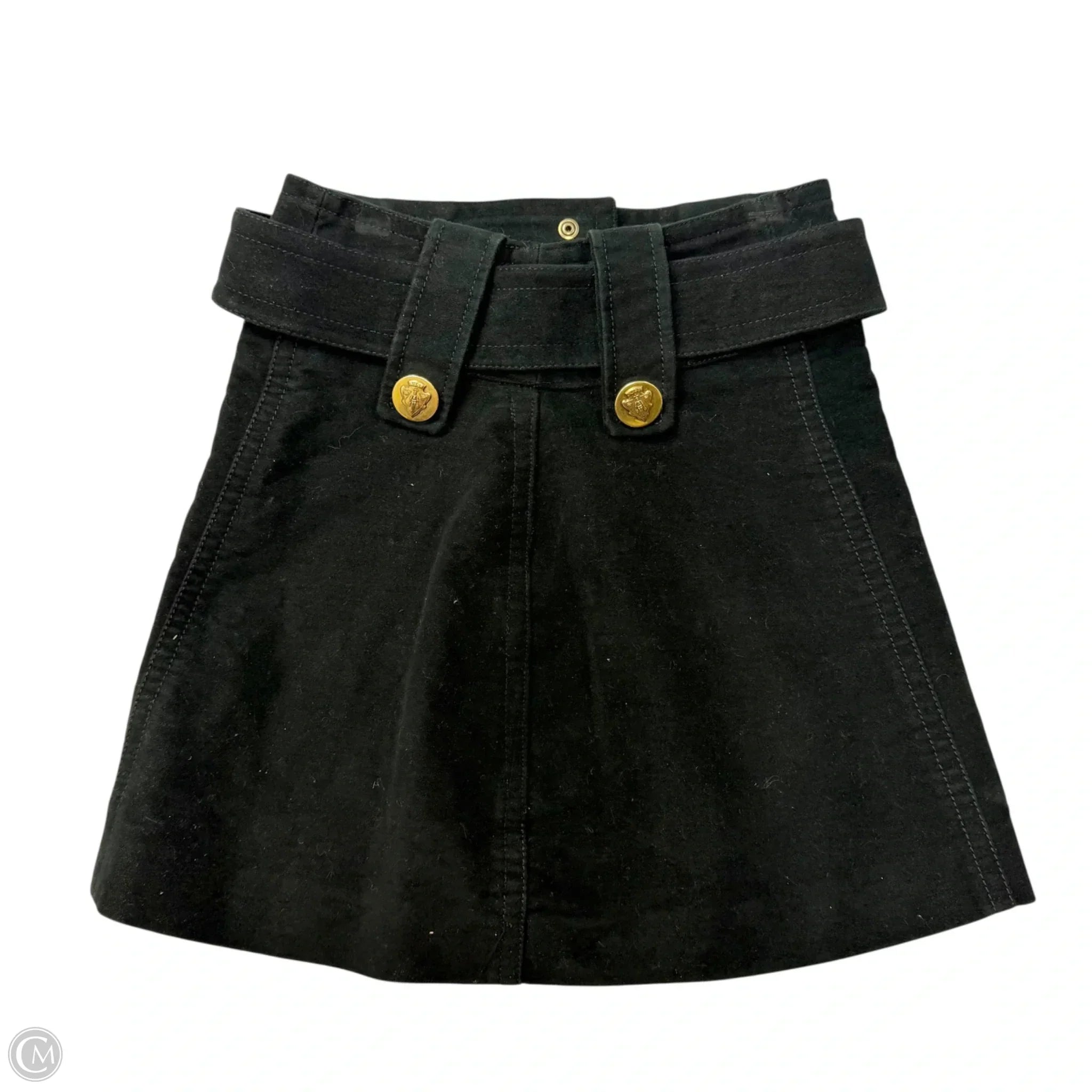Skirt Luxury Designer By Gucci In Black, Size: 2