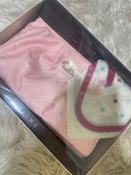 Celine Vintage Novelty Pouch, Mirror, Handkerchief Set
