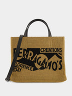 Honey Medium Venna Logo Tote Bag