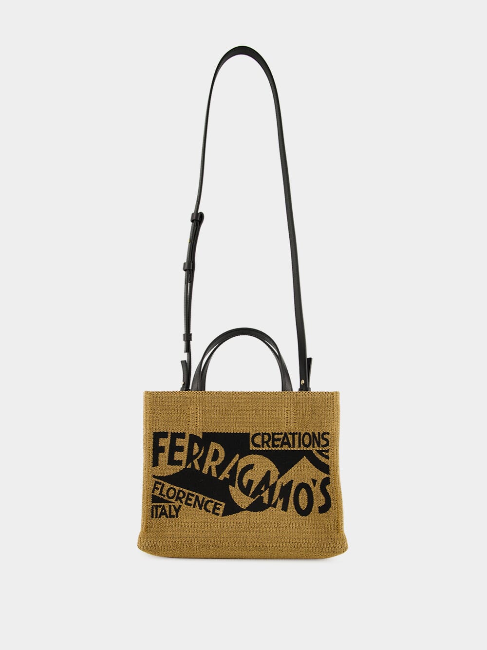 Honey Medium Venna Logo Tote Bag