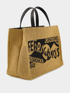 Honey Medium Venna Logo Tote Bag