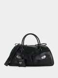 Black Harley Leather Top Handle Bag