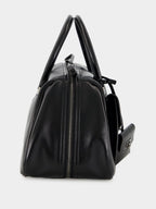 Black Harley Leather Top Handle Bag