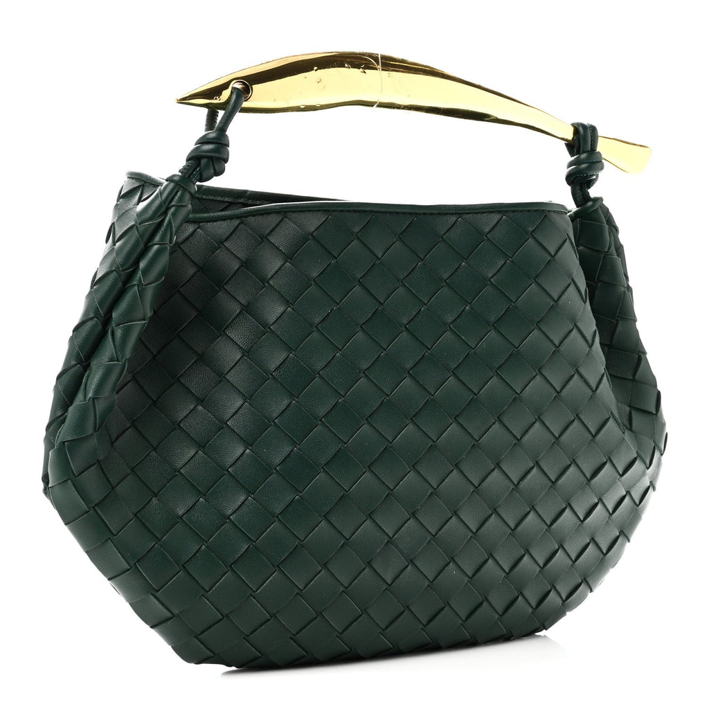 Nappa Intrecciato Sardine Bag Emerald Green