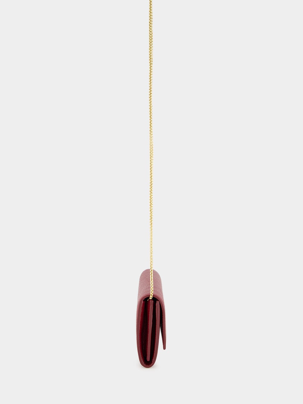 Red Gancini Wallet with Chain
