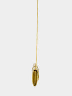 Gold Laminated Hug Wallet with Chain