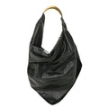Calfskin Foulard Shoulder Bag Dark Green