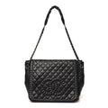 Calfskin Quilted Istanbul Accordion Large Flap Black