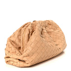 Nappa Maxi Intrecciato The Pouch Oversized Clutch Almond