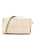 Nappa Maxi Intreccio The Belt Cassette Bag White
