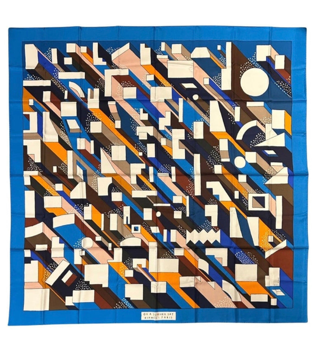 Hermes On Summer Day Silk Shawl 140cm