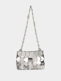 Silver Sparkle Discs Nano Bag