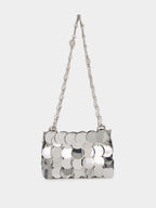 Silver Sparkle Discs Nano Bag