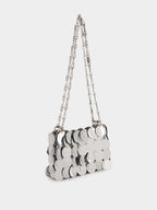 Silver Sparkle Discs Nano Bag
