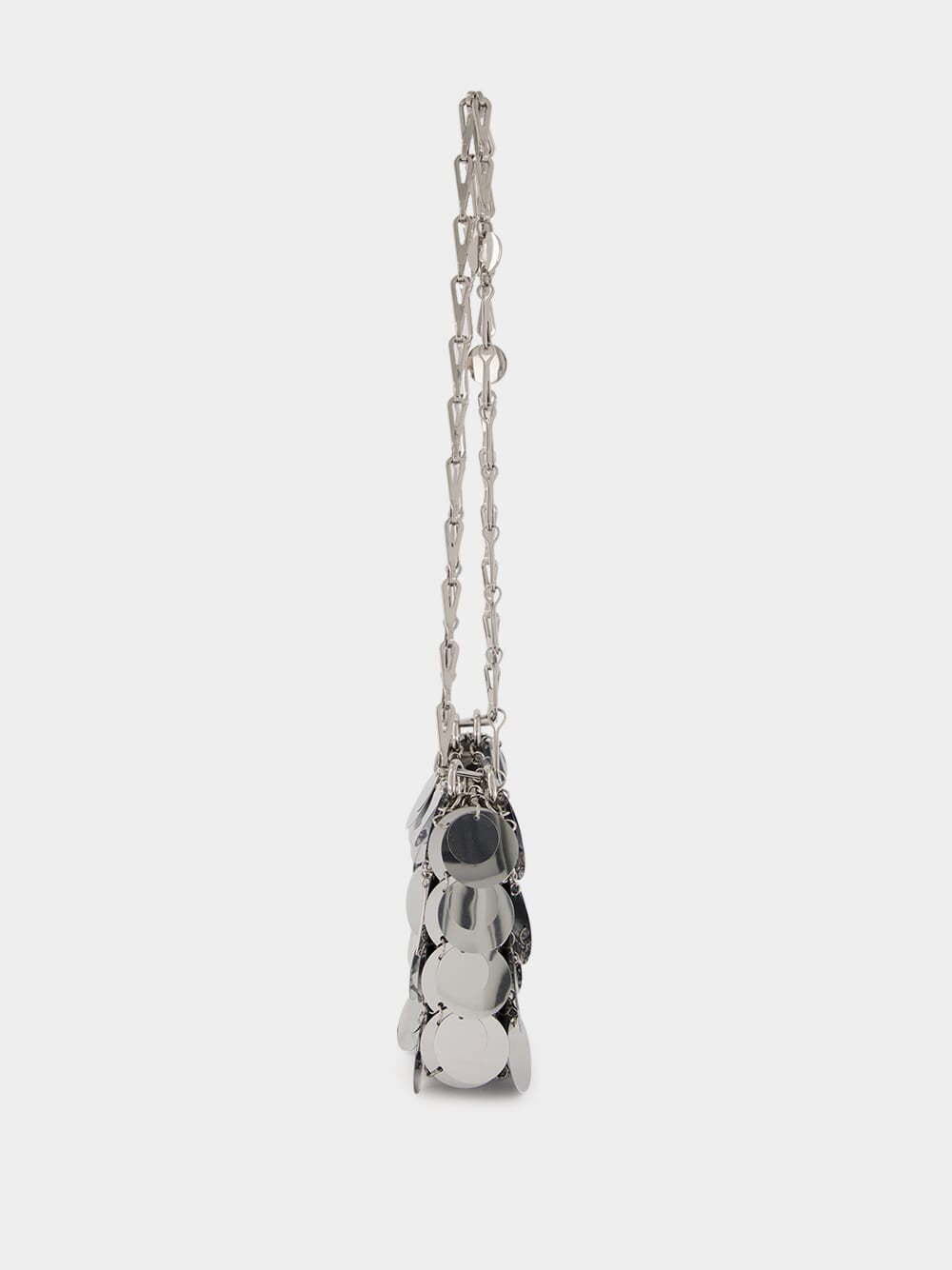 Silver Sparkle Discs Nano Bag