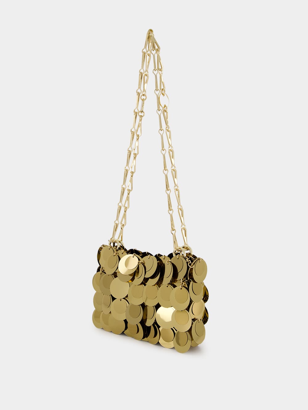 Gold Sparkle Discs Nano Bag