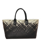 Nappa Intrecciato PVC Medium Cabat Black