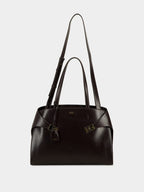 Hug Tote Bag in Brown Leather