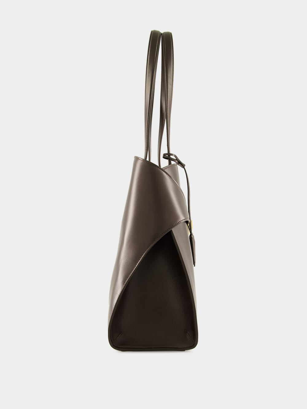 Hug Tote Bag in Brown Leather