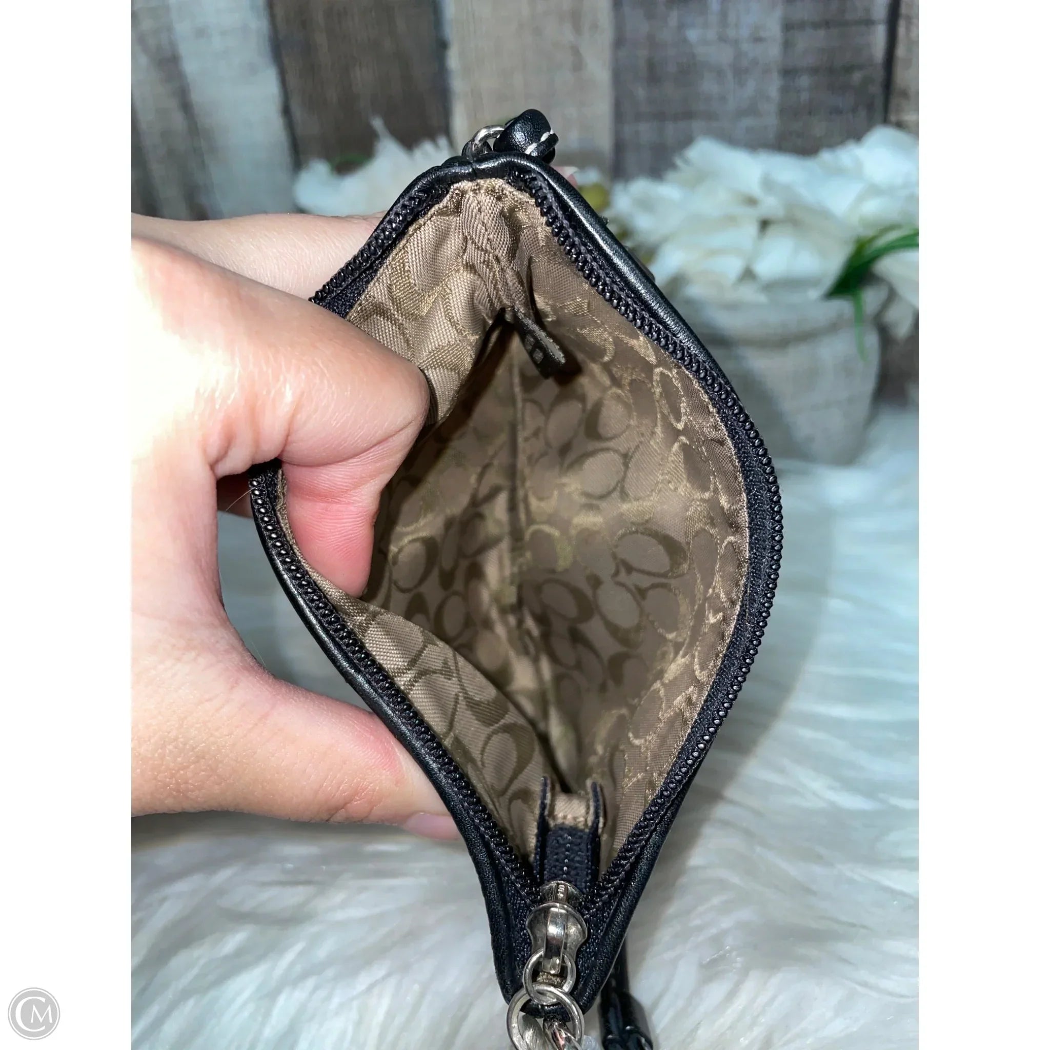 Wristlet Designer By Coach, Size: Small
