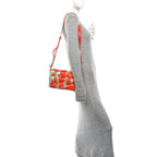 Calfskin Intreccio Plisse Tie Dye Camera Bag Multicolor