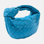 Jodie Bag Blue Intrecciato Leather Mini