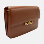 Le Maillon Brown Smooth Calfskin Shoulder Bag